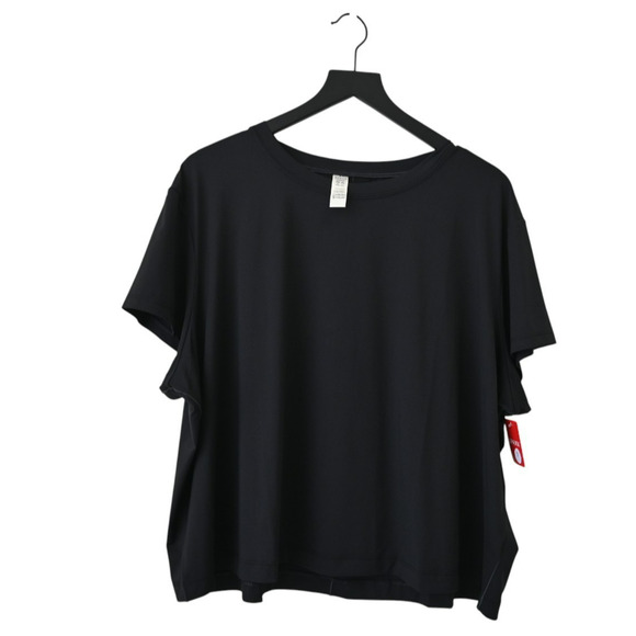 Spanx Very Black Butter Short Sleeve Tee Size 3X 50648R - Picture 1 of 5
